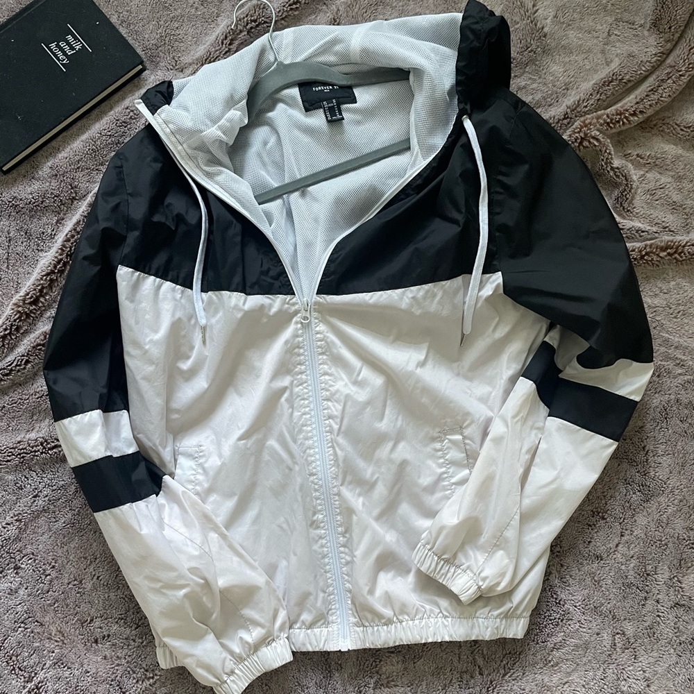 Black and White Windbreaker